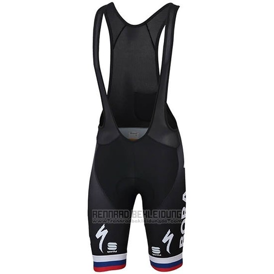 2019 Fahrradbekleidung Bora Champion Slowakische Republik Trikot Kurzarm und Tragerhose